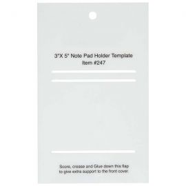3" x 5" Note Pad Holder Template 247
