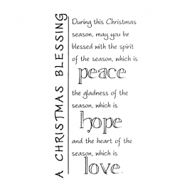 Cling Mount Stamp: A Christmas Blessing CH0131FCL