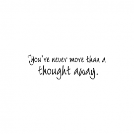 Cling Mount Stamp: A Thought Away - FS1138CCL