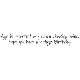 Cling Mount Stamp: Age is Important BB0430DCL