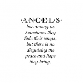 Cling Mount Stamp: Angels Live Among Us IN0242ECL