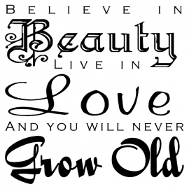 Cling Mount Stamp: Beauty Love BB0507FCL
