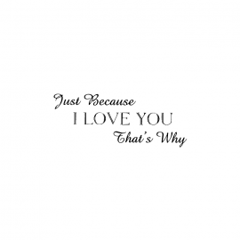 Cling Mount Stamp: Because I Love You RR1109CCL