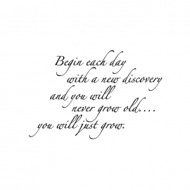 Cling Mount Stamp: Begin Each Day BB0441ECL