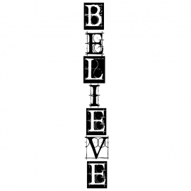 Cling Mount Stamp: Believe IN0235DCL