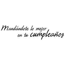 Cling Mount Stamp: Birthday Wishes, Spanish SP9001DCL