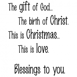 Cling Mount Stamp: Blessings to You CH0175ECL