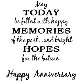 Cling Mount Stamp: Bright Hopes Anniversary MA0322FCL