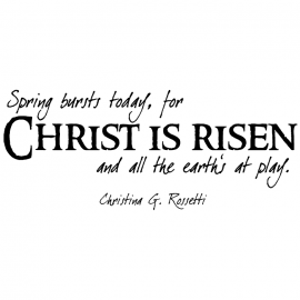 Cling Mount Stamp: Christ is Risen EA0258ECL