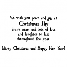Cling Mount Stamp: Christmas Day CH0157FCL
