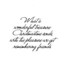 Cling Mount Stamp: Christmastime Treasure CH0150FCL