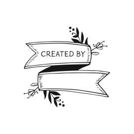 Cling Mount Stamp: Created By Banner MC0723CCL