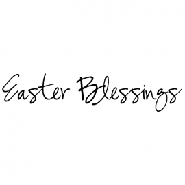 Wood Mounted Stamp: Easter Blessings G3EA0255D
