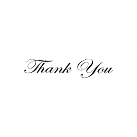 Cling Mount Stamp: Thank You GG0924BCL