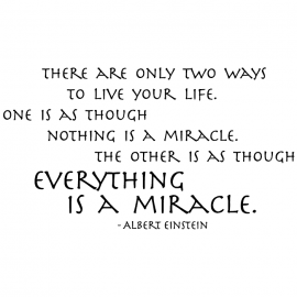 Cling Mount Stamp: Everything Is a Miracle QQ0855ECL