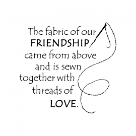 Cling Mount Stamp: Fabric of Friendship FS1126ECL