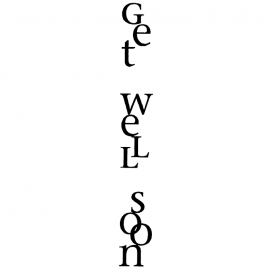 Cling Mount Stamp: Get Well Vertical GW0620CCL