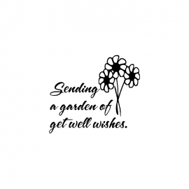 Cling Mount Stamp: Get Well Wishes GW0629CCL