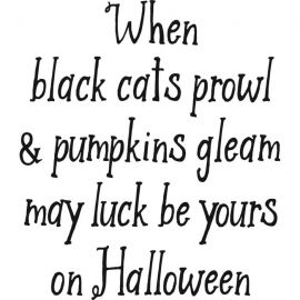 Cling Mount Stamp: Halloween Luck - AU0017ECL