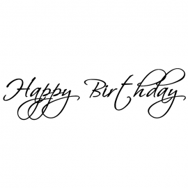 Cling Mount Stamp: Happy Birthday BB0630DCL
