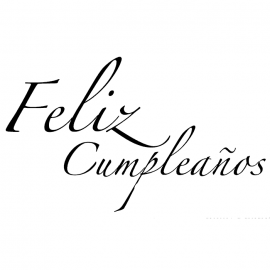 Cling Mount Stamp: Happy Birthday, Spanish SP9004ECL