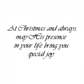 Cling Mount Stamp: His Presence CH0144FCL