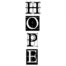 Cling Mount Stamp: Hope IN0236DCL