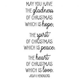Cling Mount Stamp: Hope Peace & Love CH0182FCL
