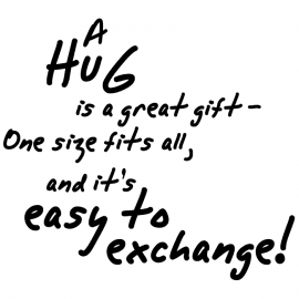 Cling Mount Stamp: Hug is a Great Gift MC0350ECL
