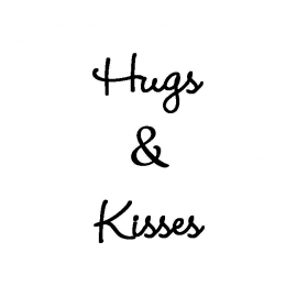 Wood Mounted Stamp: Hugs & Kisses E1RR0729C
