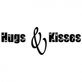 Wood Mounted Stamp: Hugs & Kisses E3RR1015D