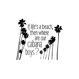 Cling Mount Stamp: If Life's a Beach MC0635ECL