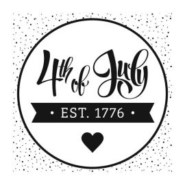 Cling Mount Stamp: July 1776 MC0731DCL