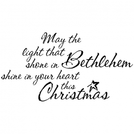 Wood Mounted Stamp: Light of Bethlehem K3CH0168E