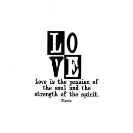 Cling Mount Stamp: Love is Passion RR0720DCL