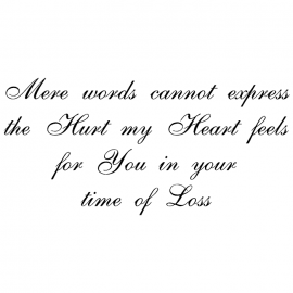 Cling Mount Stamp: Mere Words SY0513DCL