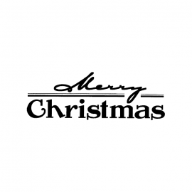 Cling Mount Stamp: Merry Christmas CH0145DCL