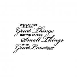 Cling Mount Stamp: Mother Teresa Quote QQ0846FCL