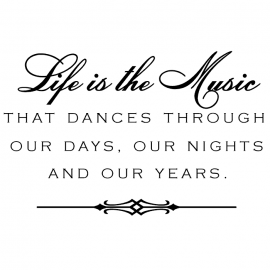 Cling Mount Stamp: Music & Years - BB0412FCL