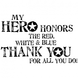 Cling Mount Stamp: My Hero Honors MC0344FCL