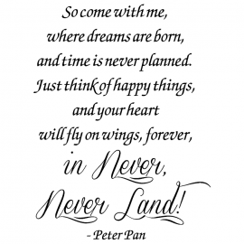 Cling Mount Stamp: Never Never Land QQ1208ECL
