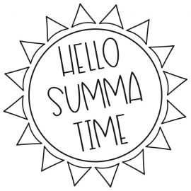 Cling Mount Stamp: Summer Sun MC0733DCL