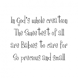 Cling Mount Stamp: Sweet Babies FM0286CCL