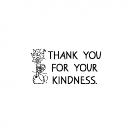 Wood Mounted Stamp: Thank You Kindness E2GG0923C