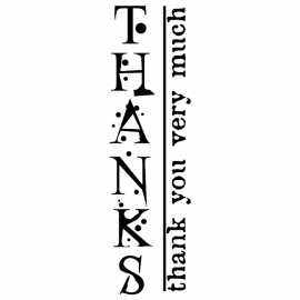 Cling Mount Stamp: Thank You Very Much GG0918DCL