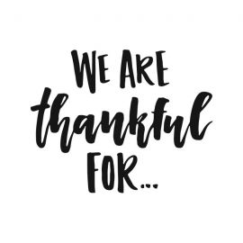 Cling Mount Stamp: Thankful For - AU0026CCL