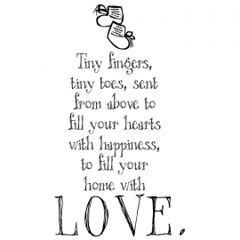Cling Mount Stamp: Tiny Fingers FM0238FCL