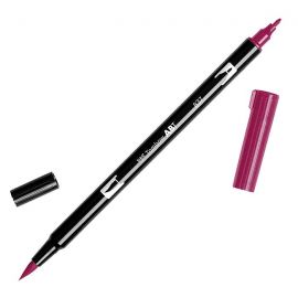 Tombow Dual Brush Pen: Wine Red TABT837