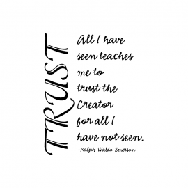 Cling Mount Stamp: Trust IN0221ECL