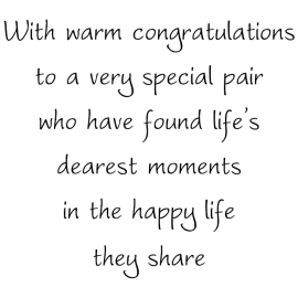 Cling Mount Stamp: Warm Congratulations MA0328FCL